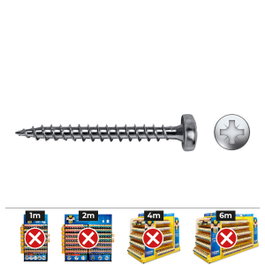 Celo Tornillo Madera Vlox B Alomado Ø 3,5x17 mm Cincado (1000 unidades)