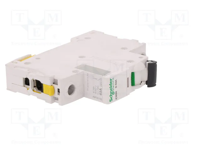 SCHNEIDER ELECTRIC Interruptor magnetotérmico iC60N 63A 1 Polo Característica D SCHNEIDER ELECTRIC Interruptor magnetotérmico iC60N 63A 1 Polo Característica D