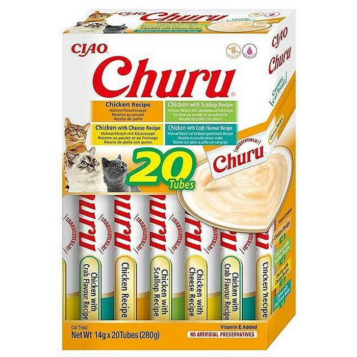 Churu Variedades de Pollo para Gatos 20x14g