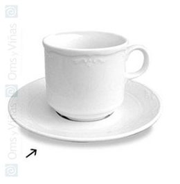 OMS Veronica Bl. Platillo 11 Moka (Set de 6)