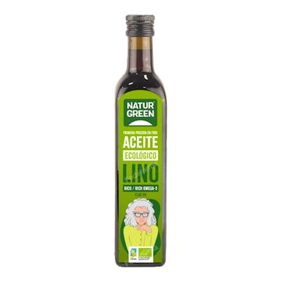 NATURGREEN Aceite de Lino Ecológico 1ª Presión Frío 500ml NATURGREEN Aceite de Lino Ecológico 1ª Presión Frío 500ml
