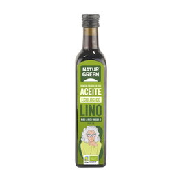 NaturGreen Aceite de Lino Bio 500 ml Primera Prensa en Frío Rico en Omega 3