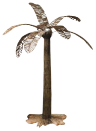 DKD Home Decor Decoración Mendong Metal Bananero 40x40x220 cm