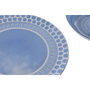 DKD Home Decor Set de Vajilla de 18 Piezas de Porcelana Azul Claro