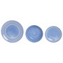 DKD Home Decor Set de Vajilla de 18 Piezas de Porcelana Azul Claro
