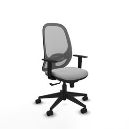 PIQUERAS Y CRESPO Silla de oficina Cilanco con mecanismo Sincro, Gris