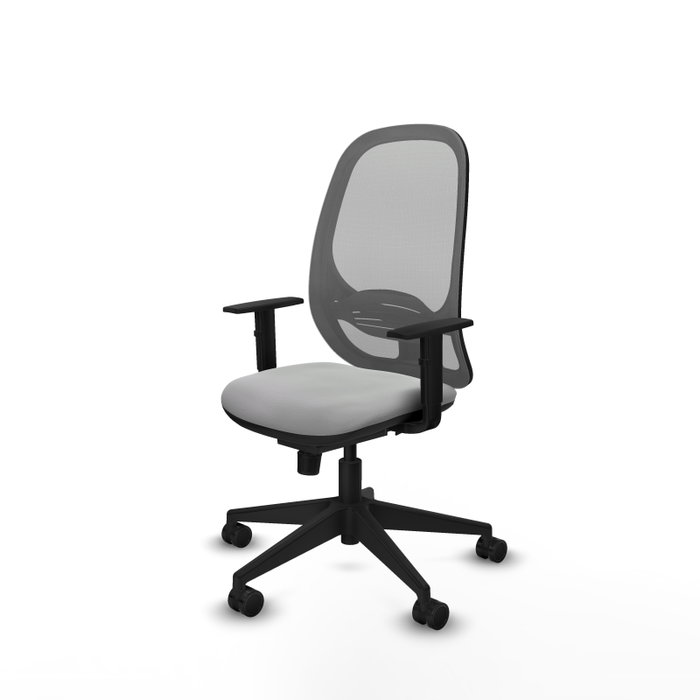 PIQUERAS Y CRESPO Silla de oficina Cilanco con mecanismo Sincro, Gris