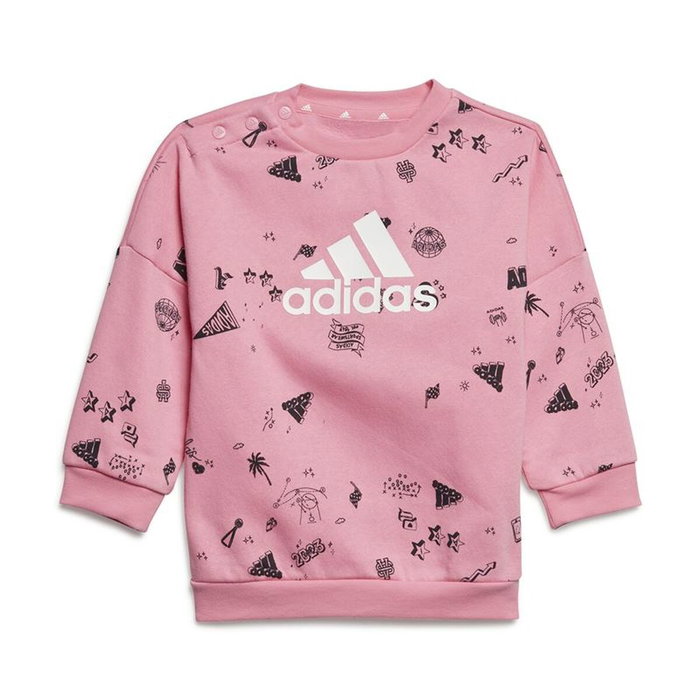 Conjunto Deportivo para Bebé Adidas Bluv Q3 Cset Rosa