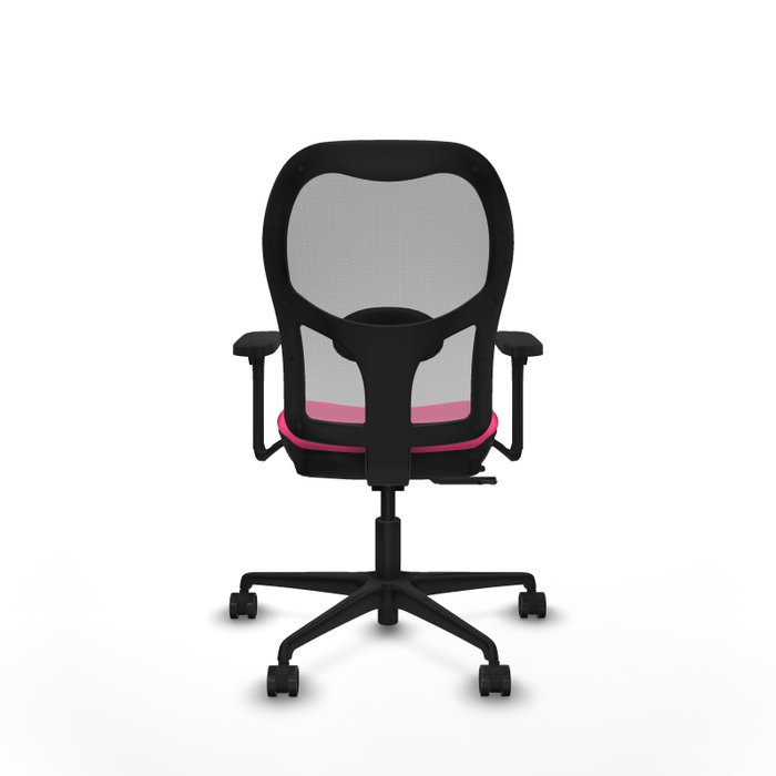 PIQUERAS Y CRESPO Silla de oficina Jorquera Rosa y Gris con Brazos 3D PIQUERAS Y CRESPO Silla de oficina Jorquera Rosa y Gris con Brazos 3D