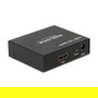 DeLOCK Splitter HDMI 87701 1x HDMI IN > 2x HDMI OUT 4K Negro Metal 340 MHz