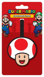 Super Mario Etiqueta de Equipaje (Toad)