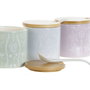 DKD Home Decor Azucarero Dolomite Bambu Surtido de 3 Colores