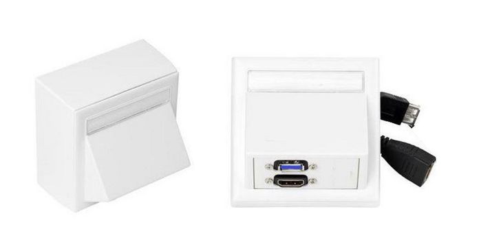 Vivolink Conector de pared HDMI + USB 3.0 en caja de pared Thorsmann Vivolink Conector de pared HDMI + USB 3.0 en caja de pared Thorsmann