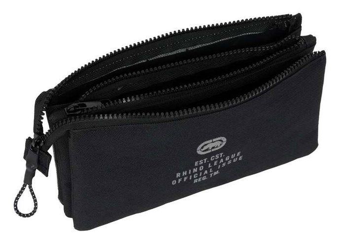 Portatodo Triple Eckō Unltd. Rhino Negro Gris 22 x 12 x 3 cm