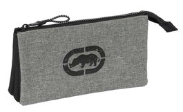 Portatodo Triple Eckō Unltd. Rhino Negro Gris 22 x 12 x 3 cm