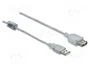 DeLOCK Cable USB 2.0 tipo A a tipo A de 5m, Transparente