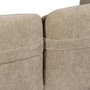 Ixia Sofá Beige de Tejido y Madera para Salón