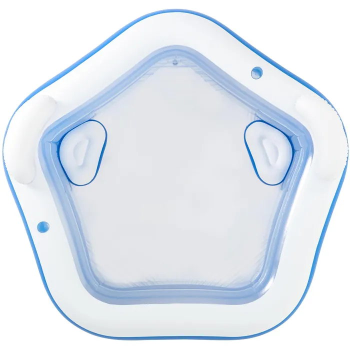 Bestway Piscina Hinchable Octogonal con Asientos y Reposacabezas, Capacidad 575 L, Dimensiones 213 x 206 x 69 cm, Incluye Portavasos y Cojines