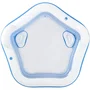 Bestway Piscina Hinchable Octogonal con Asientos y Reposacabezas, Capacidad 575 L, Dimensiones 213 x 206 x 69 cm, Incluye Portavasos y Cojines