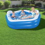 Bestway Piscina Hinchable 2 Camaras Family 213x206x69 cm +6 Años Jardin 54153