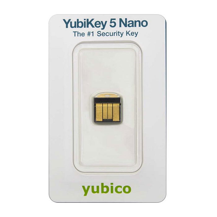 Yubico YubiKey 5 Nano USB-A FIDO 2 Certified U2F Certified