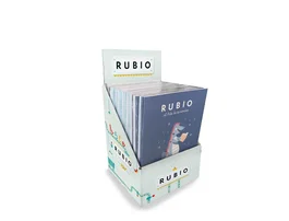 RUBIO Expositor de Sobremesa Mini Colecciones Lecturas A5 con 45 Unidades