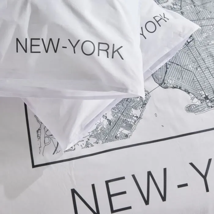 Today TOD3574641256562 Juego de Cama para 2 Personas 240x220 cm Algodón Estampado New York Blanco Today TOD3574641256562 Juego de Cama para 2 Personas 240x220 cm Algodón Estampado New York Blanco
