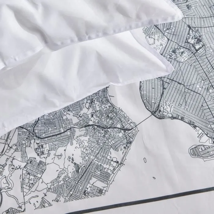 Today TOD3574641256562 Juego de Cama para 2 Personas 240x220 cm Algodón Estampado New York Blanco Today TOD3574641256562 Juego de Cama para 2 Personas 240x220 cm Algodón Estampado New York Blanco