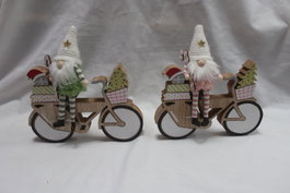 DKD Home Decor Figura Navidad Fantasia Multicolor Madera 21 x 21 x 2 cm (6 Unidades)