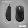 Microsoft Incase Ratón óptico ambidiestro universal Plug and Play USB tipo A negro, modelo P58-00019