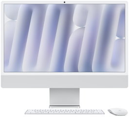 Apple iMac M4 (8/8) 24" Retina 4.5K 16GB 256GB SSD Srebrny con Teclado Inglés