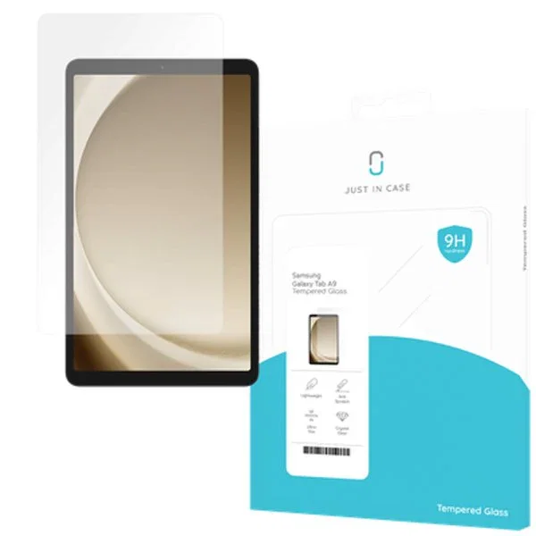 Just in Case Protector de Pantalla Cristal Templado Modelo 8311719 para Samsung Galaxy Tab A9 (8.7") - Transparente, Resistente a Impactos y Rayones