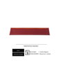 Fuente GN 2/4 roja 53x16 cm