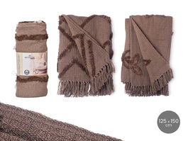 Giftdecor Multiuso Bordado Marrón 125 x 150 cm Surtidos (Set de 9)