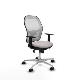 PIQUERAS Y CRESPO Silla de oficina Jorquera Blanca en Similpiel