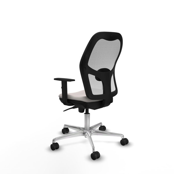 PIQUERAS Y CRESPO Silla de oficina Jorquera Blanca en Similpiel