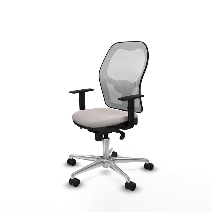PIQUERAS Y CRESPO Silla de oficina Jorquera Blanca en Similpiel