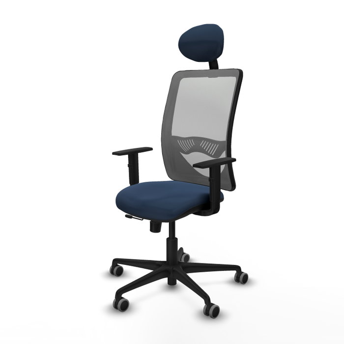 PIQUERAS Y CRESPO Silla de oficina Zulema Azul marino y Gris PIQUERAS Y CRESPO Silla de oficina Zulema Azul marino y Gris