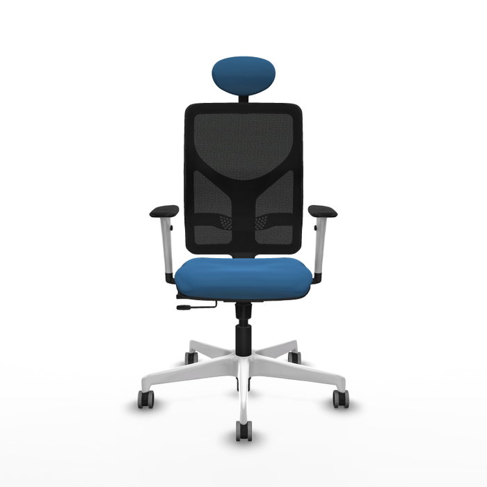 PIQUERAS Y CRESPO Silla de oficina Motilla Azul claro/Negro con mecanismo Sincro/Traslack PIQUERAS Y CRESPO Silla de oficina Motilla Azul claro/Negro con mecanismo Sincro/Traslack