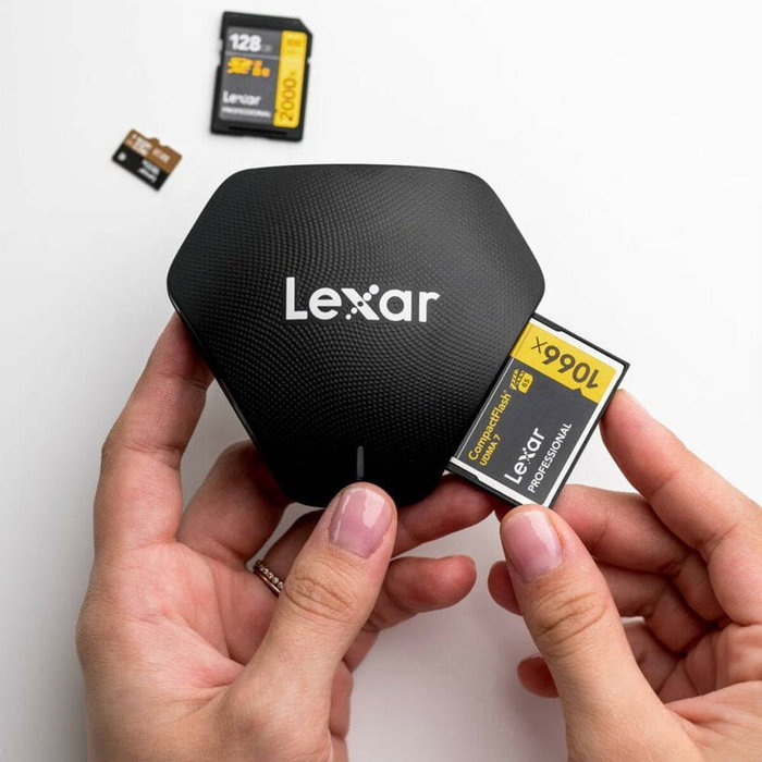 Lexar Professional Multi-Card 3-in-1 USB 3.1 Reader Negro Lexar Professional Multi-Card 3-in-1 USB 3.1 Reader Negro