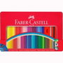 Faber Castell Lápices Colour Grip con accesorios en estuche de metal de 48 unidades