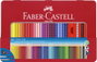 Faber Castell Lápices Colour Grip con accesorios en estuche de metal de 48 unidades
