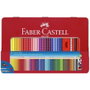 Faber Castell Lápices Colour Grip con accesorios en estuche de metal de 48 unidades