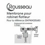Edouard Rousseau Membrana para válvula de flotador silenciosa - Certificación NF