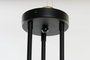 DKD Home Decor Lámpara de Techo Metal y Cristal Bolas Negro y Blanco