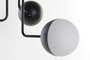 DKD Home Decor Lámpara de Techo Metal y Cristal Bolas Negro y Blanco