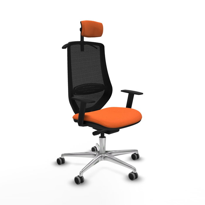 PIQUERAS Y CRESPO Silla de oficina Mardos con mecanismo Sincro/Traslack, Naranja y Negro PIQUERAS Y CRESPO Silla de oficina Mardos con mecanismo Sincro/Traslack, Naranja y Negro