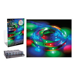 Basics ax5322620 Tira de Led 1m 30 Leds Multicolor a Pilas