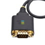 StarTech.com Cable Serie USB a DB-9 Negro 0,3 m USB Tipo A