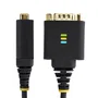 StarTech Cable Adaptador USB a Serial RS-232 DB9, Negro 0.3m, Conectores Macho, Chipset FTDI, Compatible con Windows, macOS, ChromeOS, Linux, Retención COM, 1P1FFC-USB-SERIAL